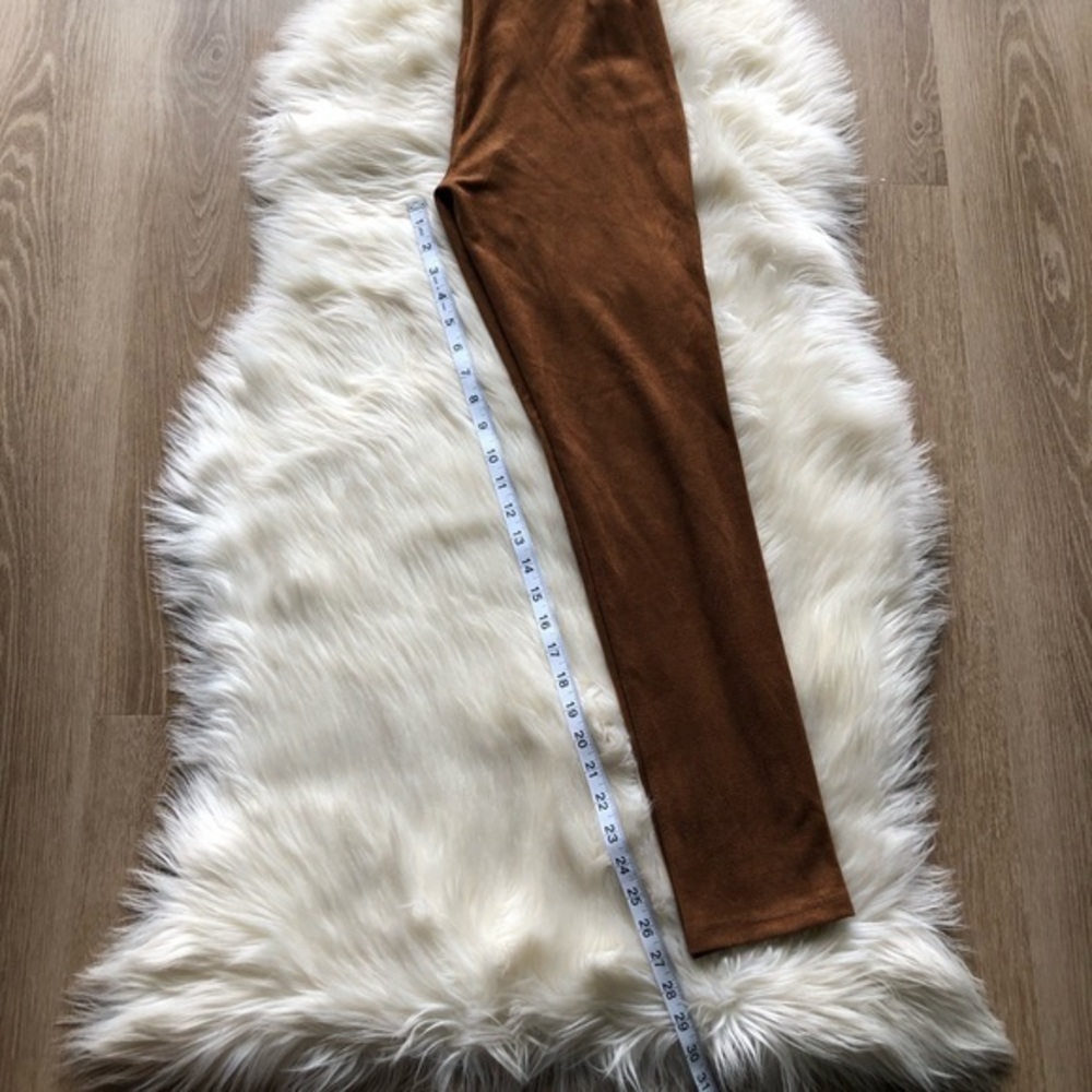 ARITZIA • WILFRED nivelle suede pant in dark camel 2 - Picture 8 of 8